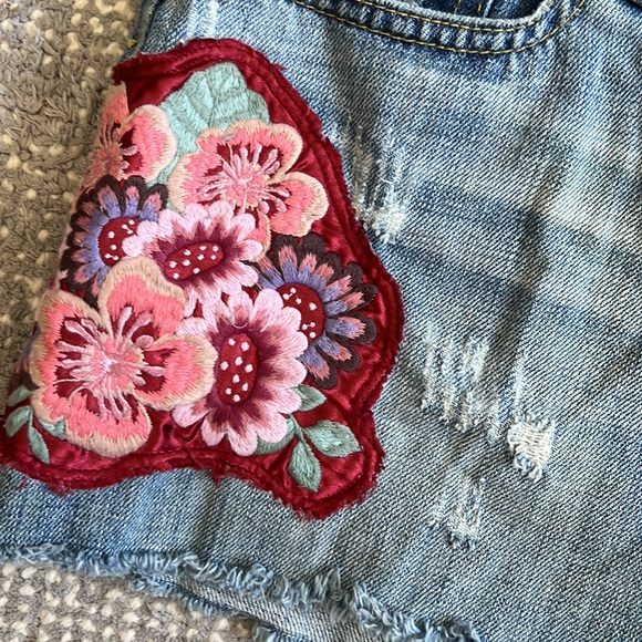 Y2K Abercrombie and Fitch patchwork Jean Skirt - Picture 5 of 6